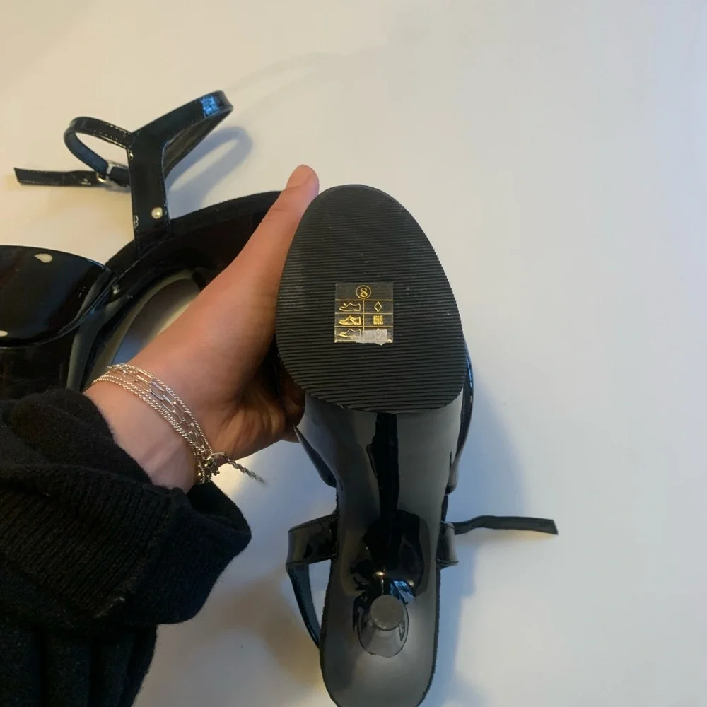 Pleaser Black Platform Heels - Picture 5 of 5
